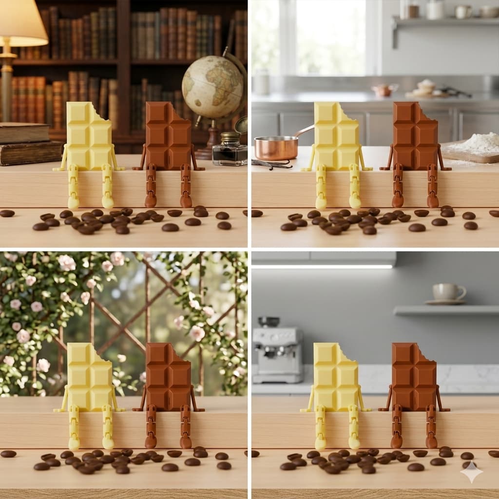 Chocolate Articulado Decorativo Realista Impresso 3D