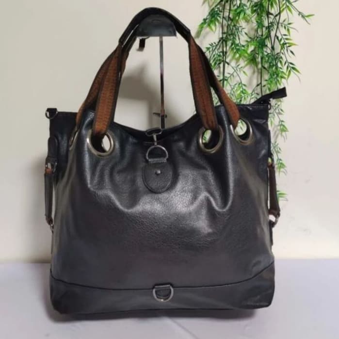 Saco De Couro Alto Qualidade PU Mulher Grande Capacidade Ombro Crossbody Hand Tote Vintage Escola