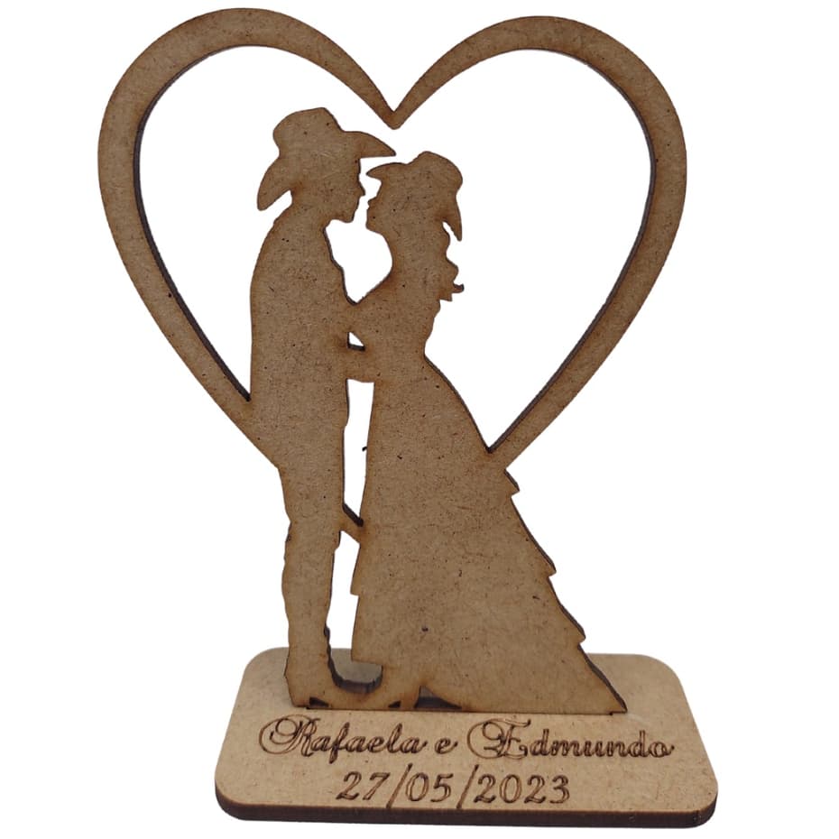 Lembrancinhas Personalizadas para Casamento modelo Country em  Mdf