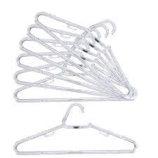 Kit Cabide Adulto Transparente Acrílico Resistente - Envio Imediato