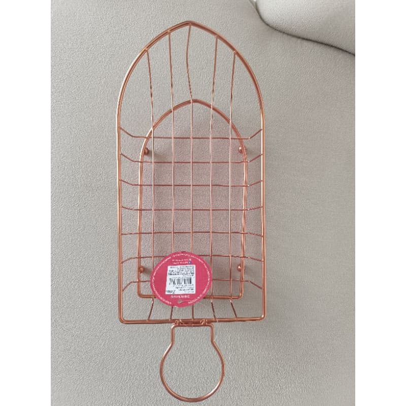 Cesta Canoa Com Alça Rose Gold