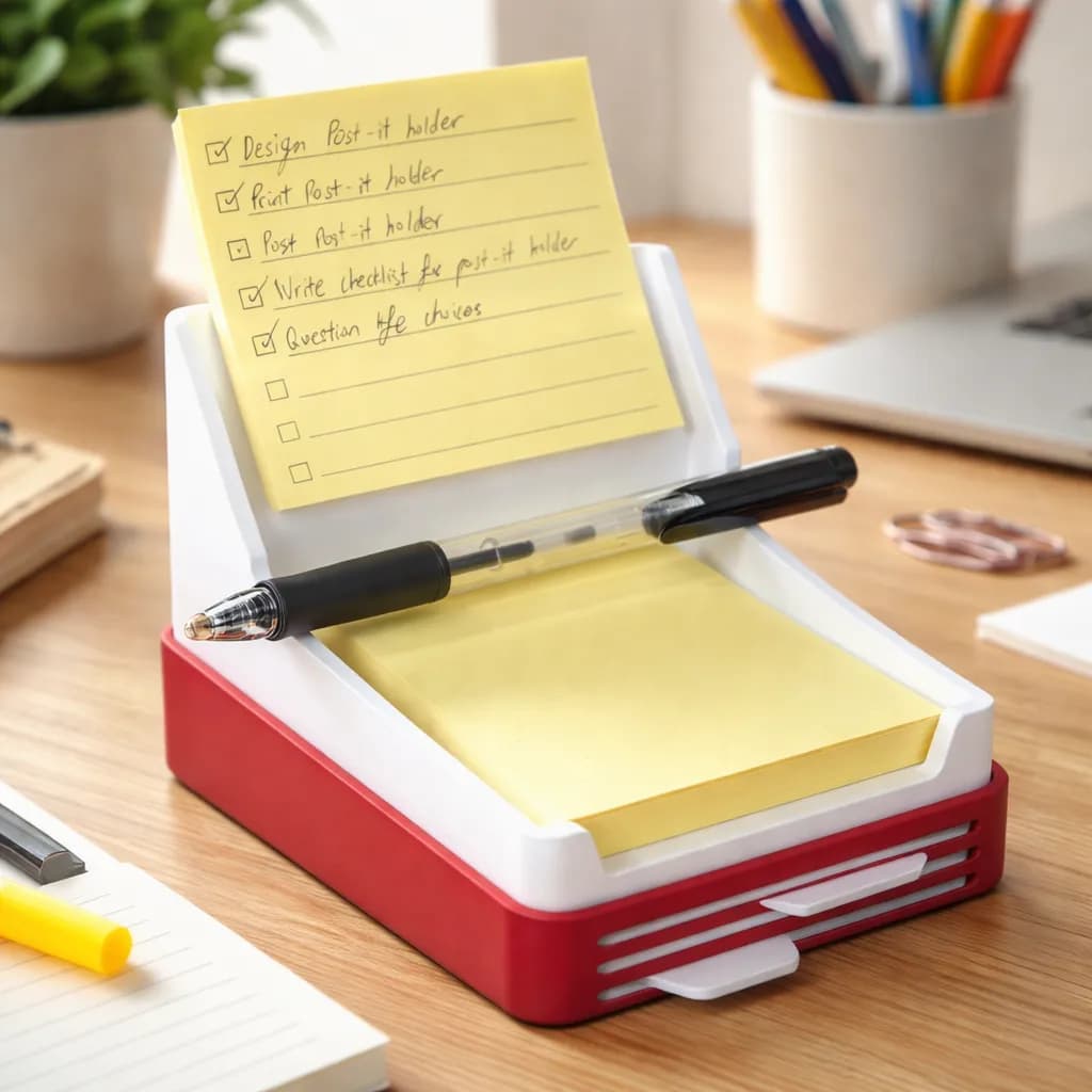 Organizador de post-it para mesa – porta bloco de notas escritório home office