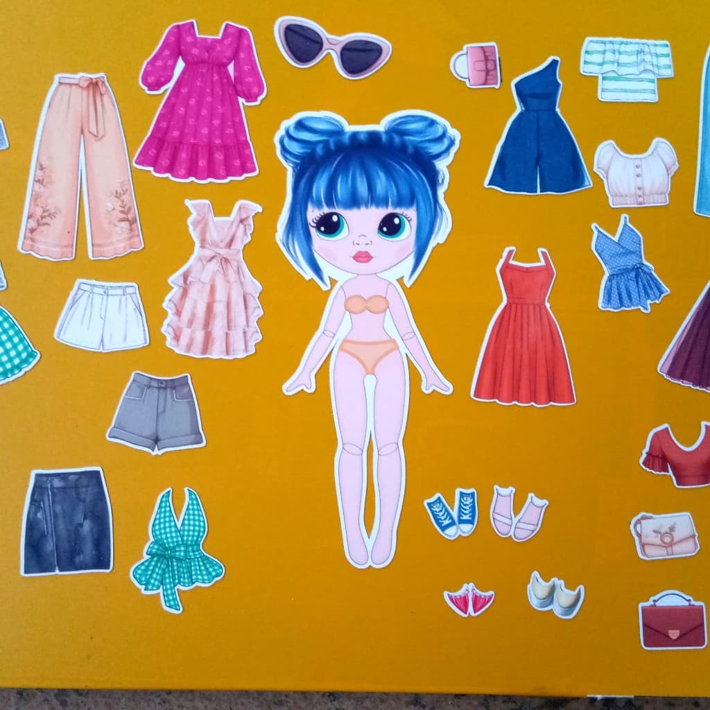 Boneca Magnética de vestir Blue (boneca de imã)