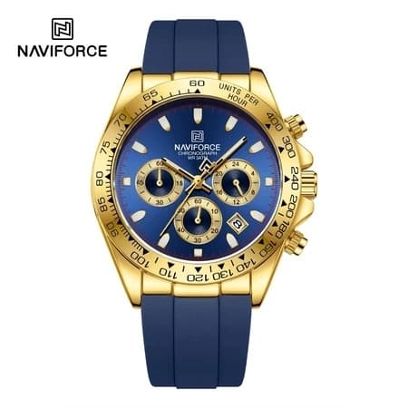 NAVIFORCE 8054 Relógio Cronógrafo De Quartzo Multifuncional Com Pulseira De silicone