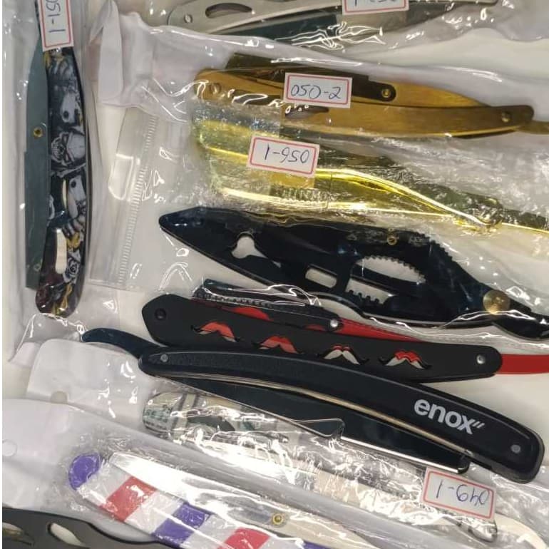 Navalhete Profissional para Barbeiro em Aço Inox - Vários Modelos e Cores