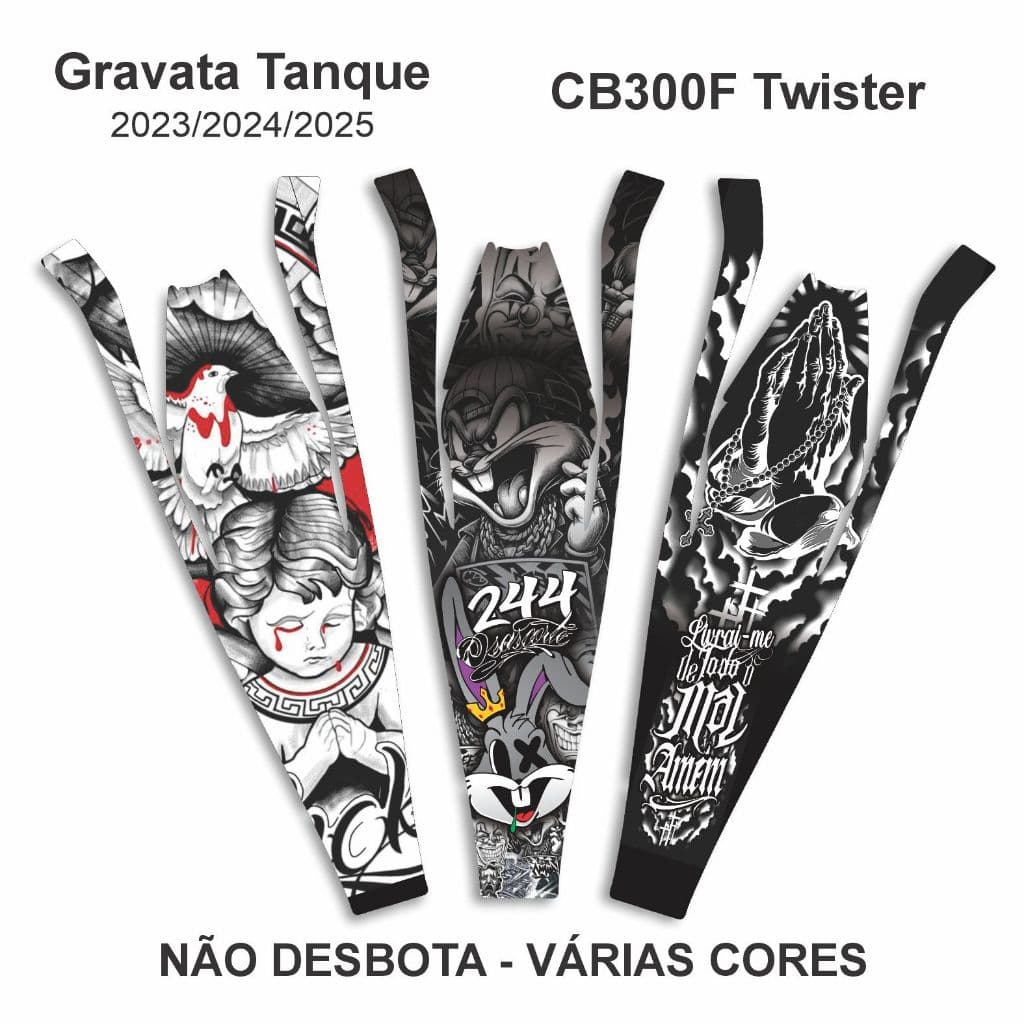 Adesivo Gravata Tanque CB twister 300F CB300F