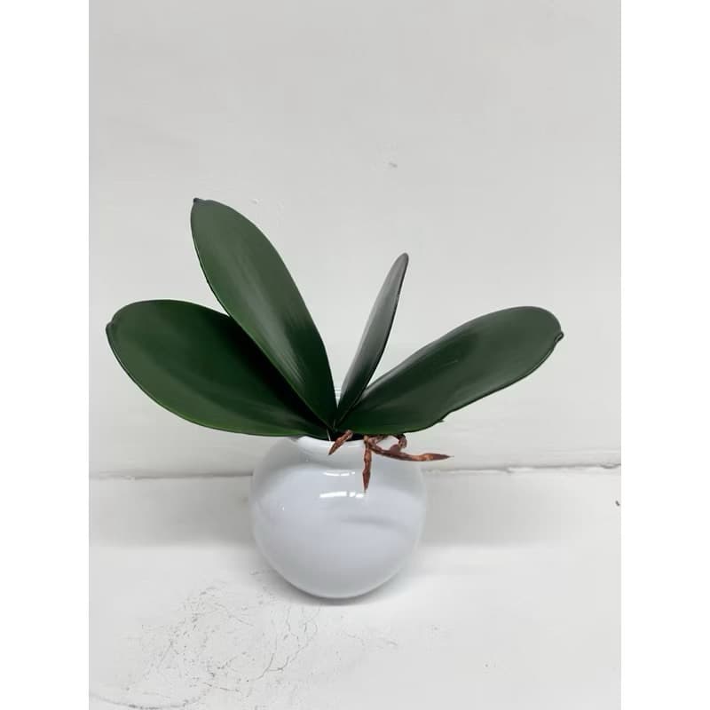 BUQUÊ VERDE | 18CM | FOLHA DE ORQUÍDEA ARTIFICIAL | COM TOQUE REALISTA E VERDE INTENSO | CASA E DECORAÇÃO | JARDIM