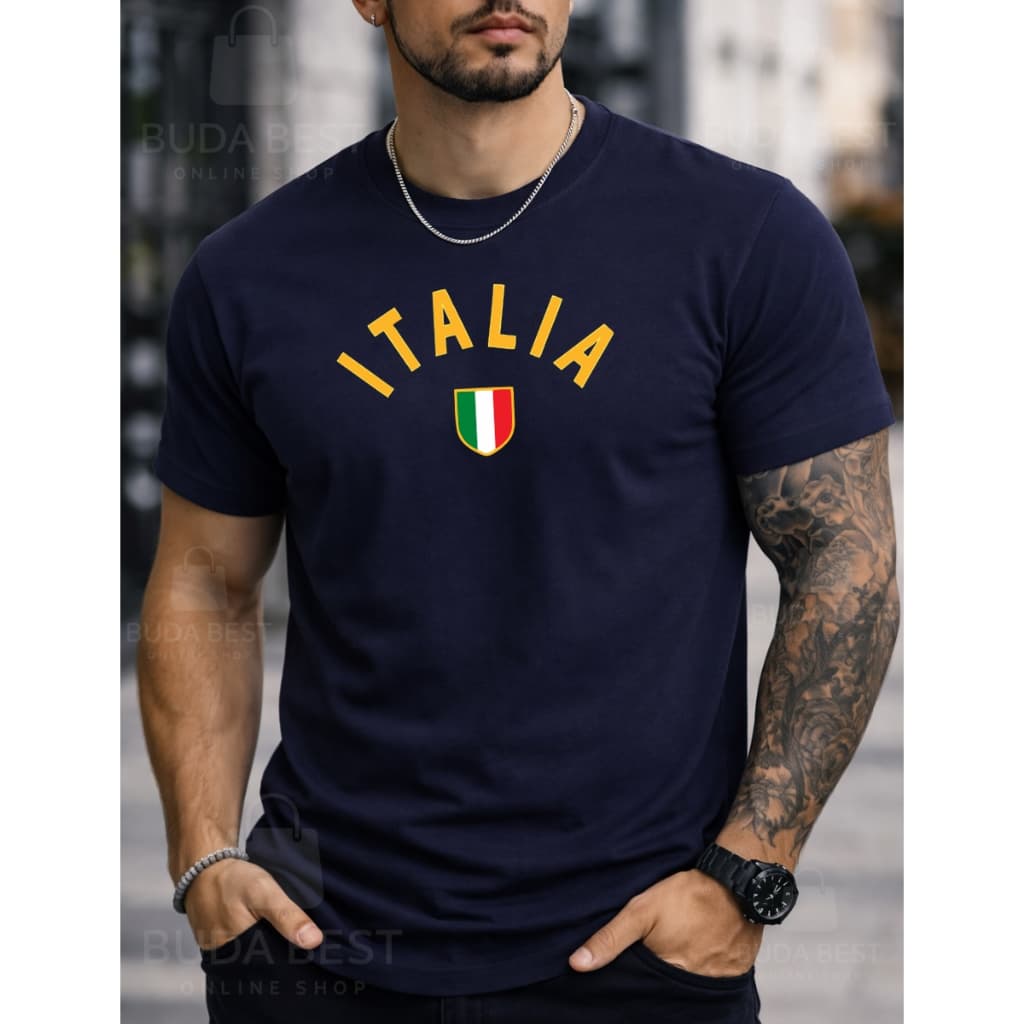 Camiseta Masculina Verde Itália Premium Algodão Estilo Europeu Casual Esportivo Confortável Top Qualidade