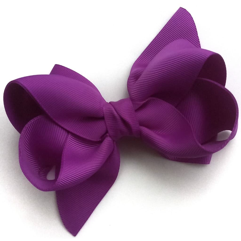 Laço Boutique Roxo Gorgurão Infantil Grande Luxo, Cabelo Menina Festa Escola,Laços Infantil, Laços de Menina