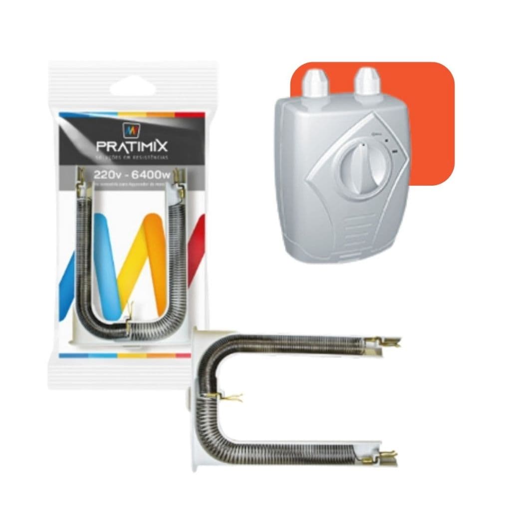 Resistência para aquecedor Chuveiro Lorenzetti 6400w 3 Temperaturas 220v