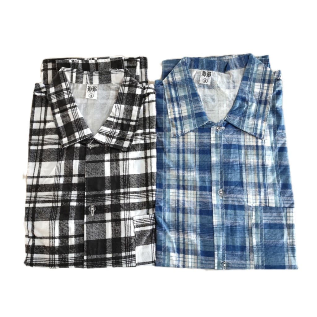 Kit Com 2 Camisas Xadrez De Algodão Para Trabalho