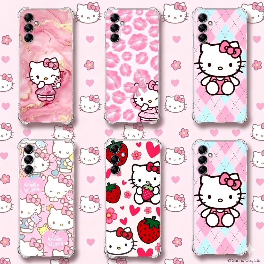 CAPA CAPINHA SAMSUNG A14, A24, A34 E A54 TPU DESENHOS VARIADOS CAPINHA CASE HELLO KITTY