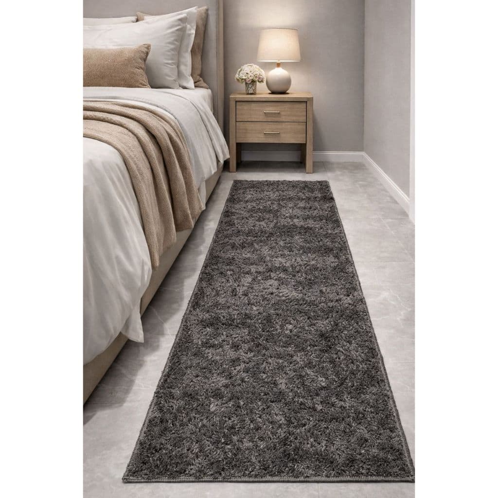 Tapete Passadeira Soft 2,50m x 50cm Antialérgica 100% Antiderrapante com pelo baixo e super macio.