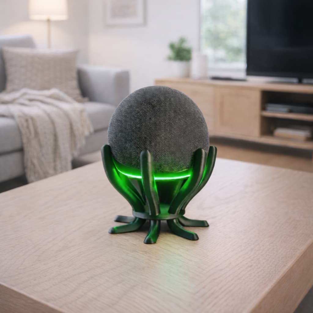Suporte para Alexa Echo Dot  Base Premium Organizador Elegante para Mesa Design Moderno