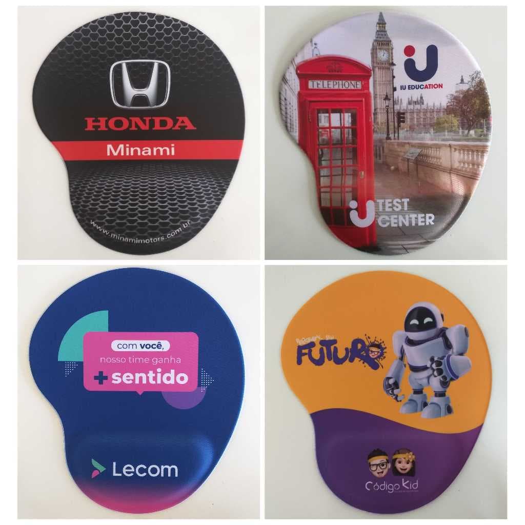 20 Mouse Pads Ergonômicos com Apoio de Punho Personalizados
