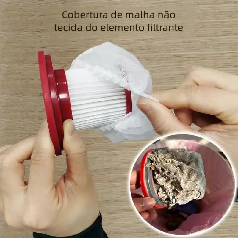 100 /200Pçs set Descartável Aspirador De Pó Cartucho Filtro Capa Portátil Doméstico Não Tecido Acessórios Universais