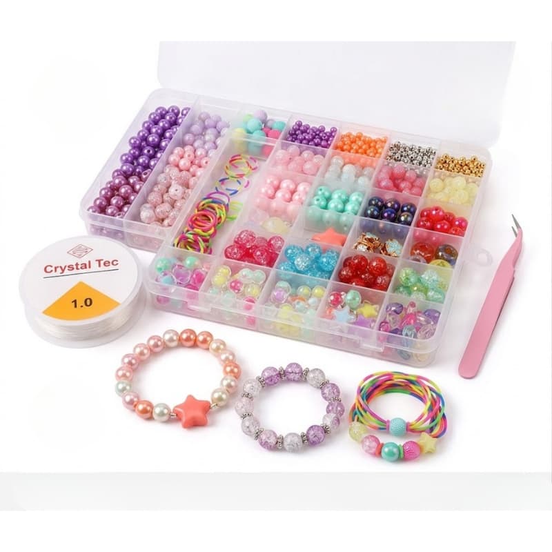 Miçangas Coloridas Artesanato Bijuterias Pulseiras Colar Pedras Decorativas Atacado