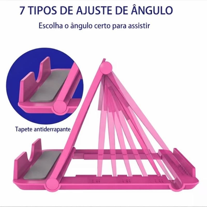 suporte celular ajustável, 7 níveis de ajuste