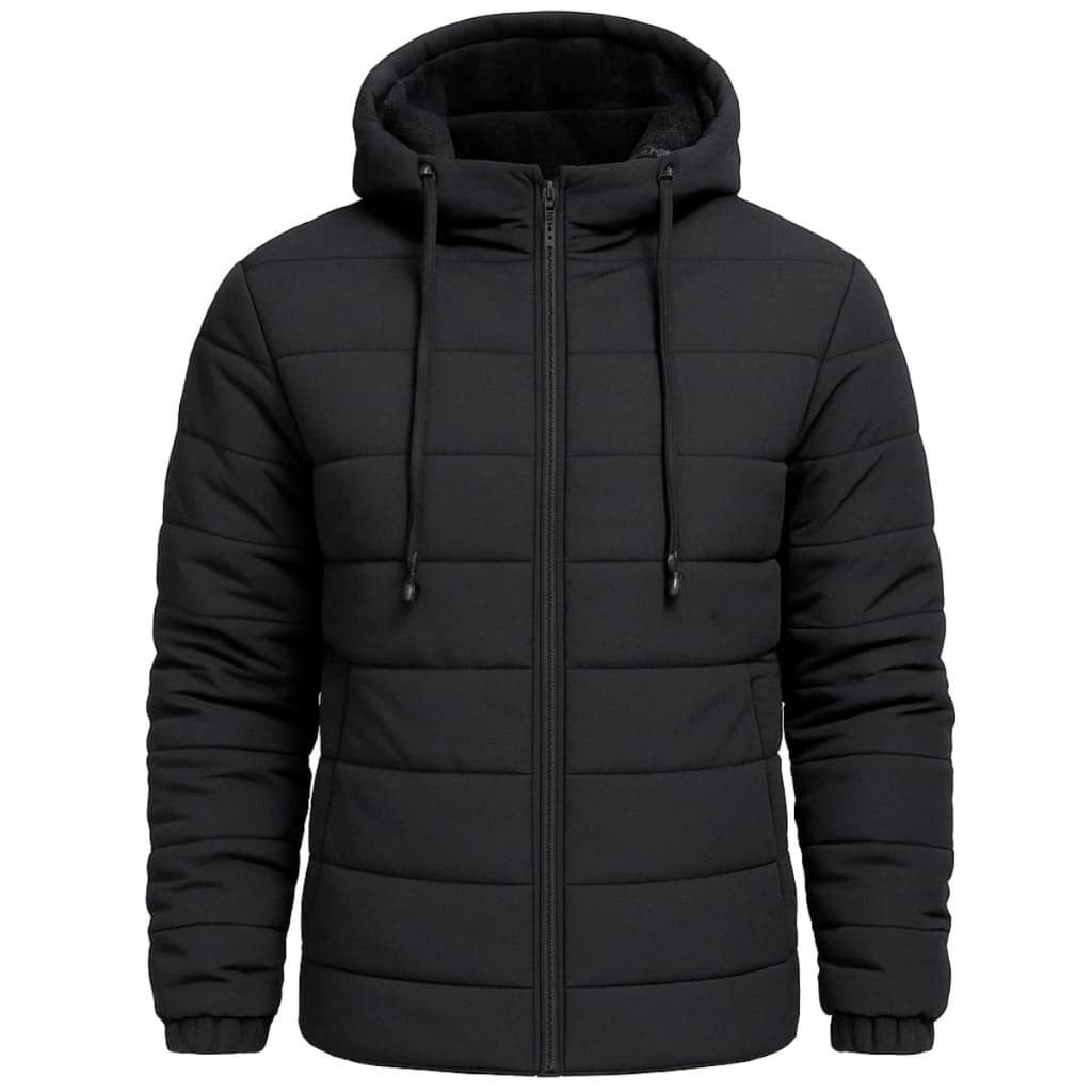 Jaqueta Puffer Masculina Bobojaco Inverno Casaco Com Capuz
