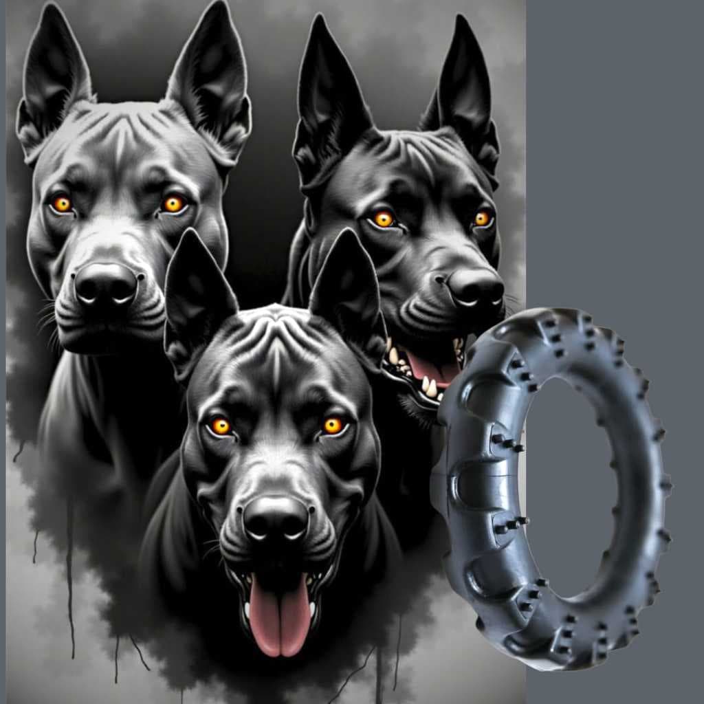 Brinquedo Mordedor Pneu Pet Maciços Hardy, Grande e Extra Grande, Para Cães de Médio e Grande Porte.
