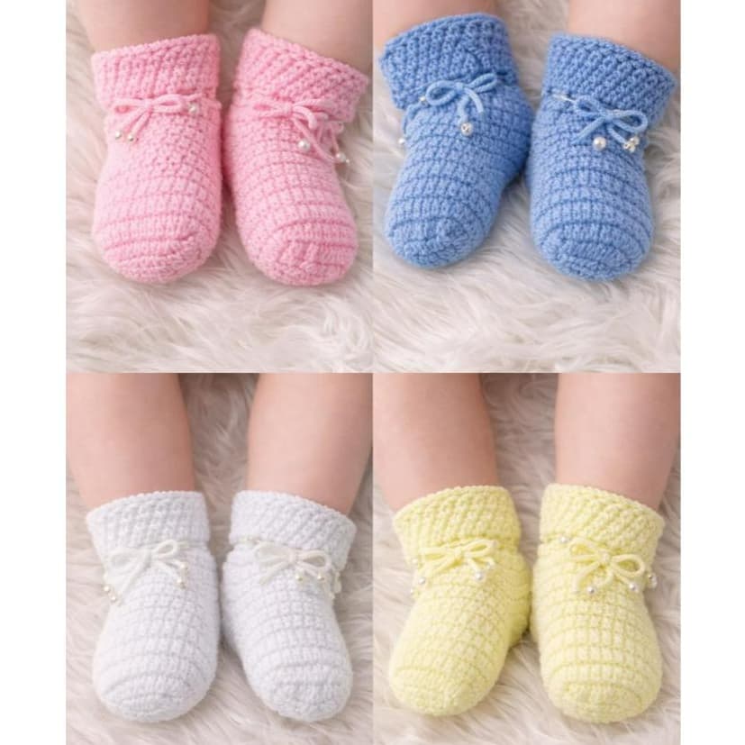 Sapatinhos / Botinhas de Crochê – O primeiro carinho para o seu bebê!