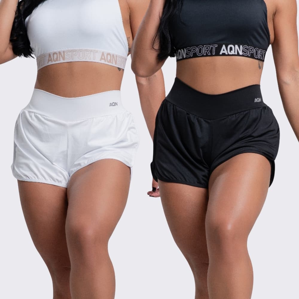 Short Fitness Feminino Com Short Interno Beach Tennis Academia AQN SPORT