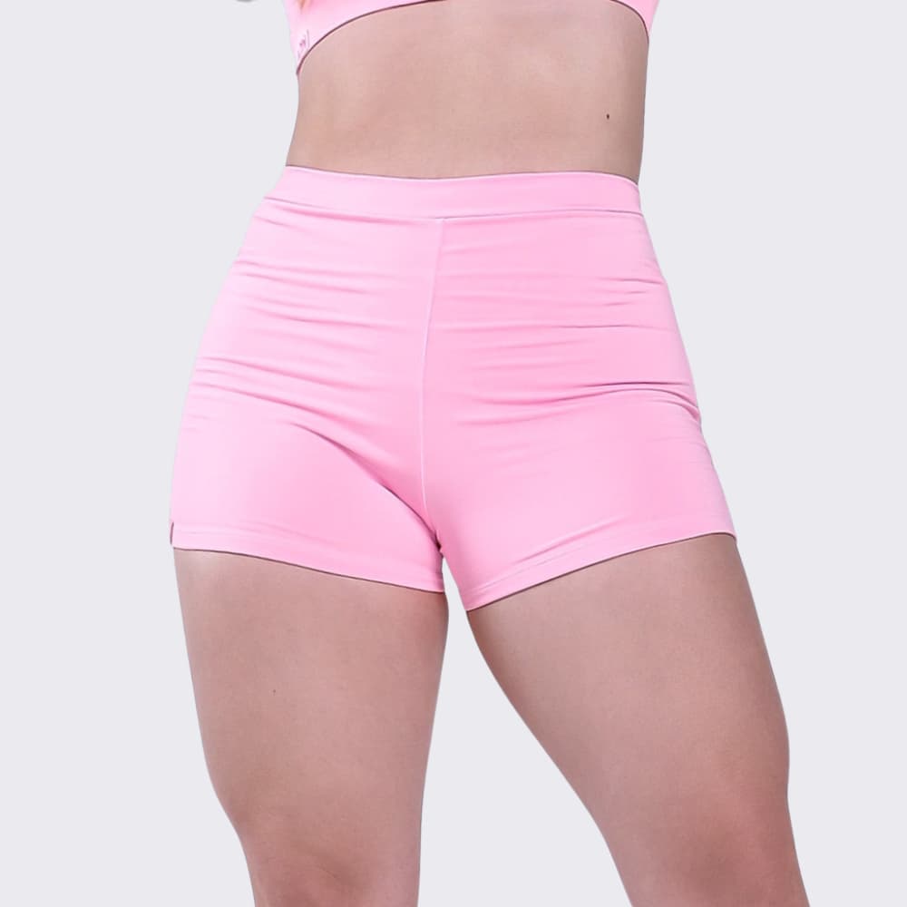 Promoção Short Mercy Rosa Claro Verão Fitness Academia Casual Corrida Yoga AQN SPORT