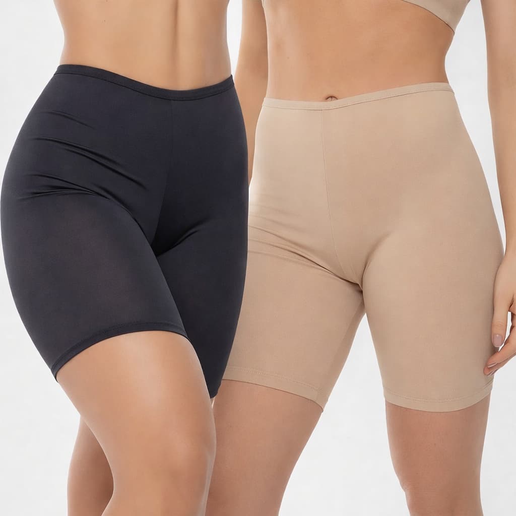 Short Bermuda Kit com 2 Conforto Feminino Anti Atrito Dia a Dia Plus Size