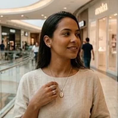 colar de bolinhas com pingente esmaltado conta plastica