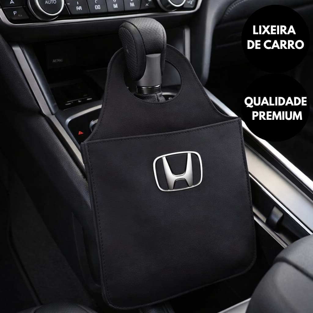 Lixeira para Carro com Encaixe no Câmbio Porta Lixo Automotivo Premium Organizador de Lixo para Carro