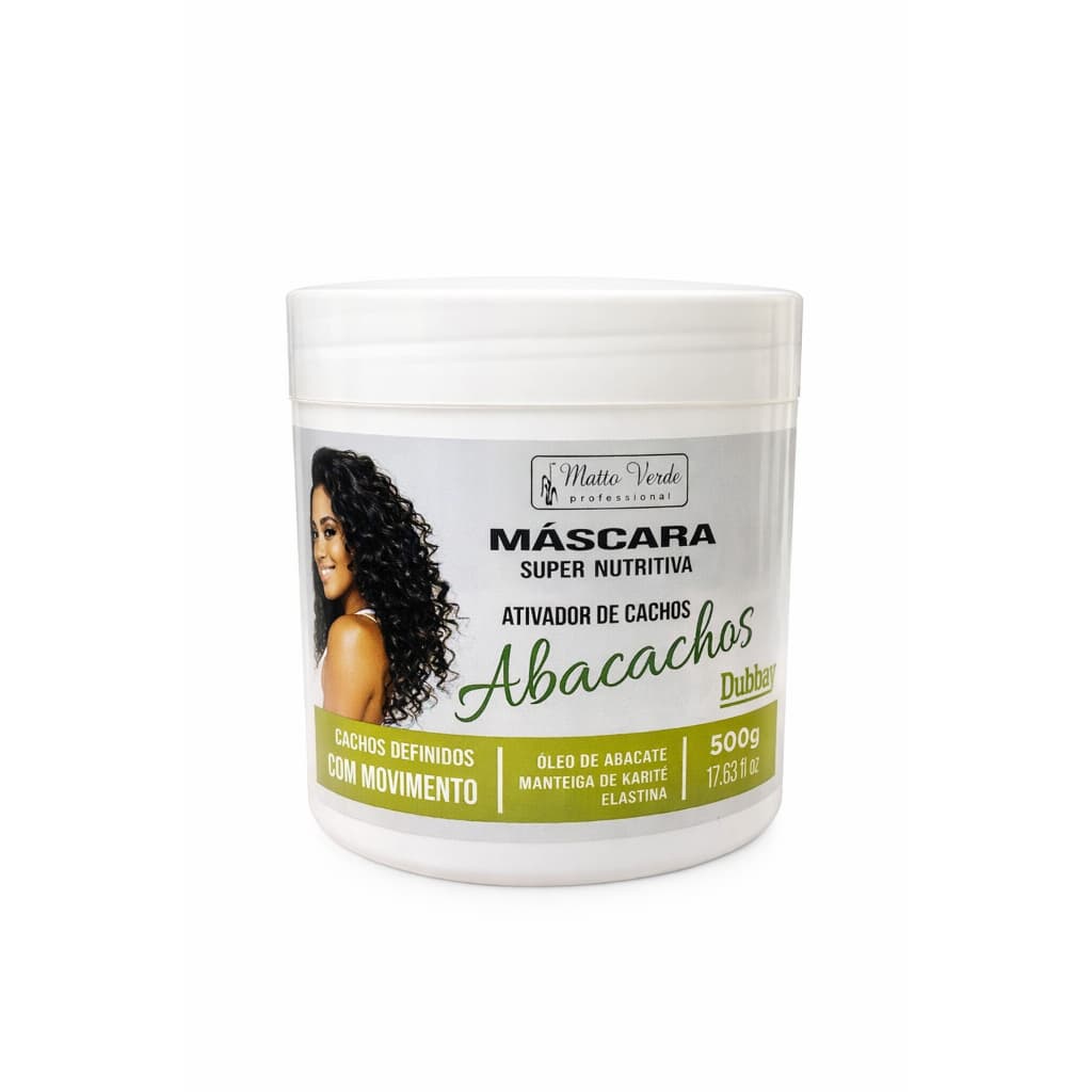 Máscara Abacachos Super Nutritiva - Ativadora de Cachos Matto Verde 500g