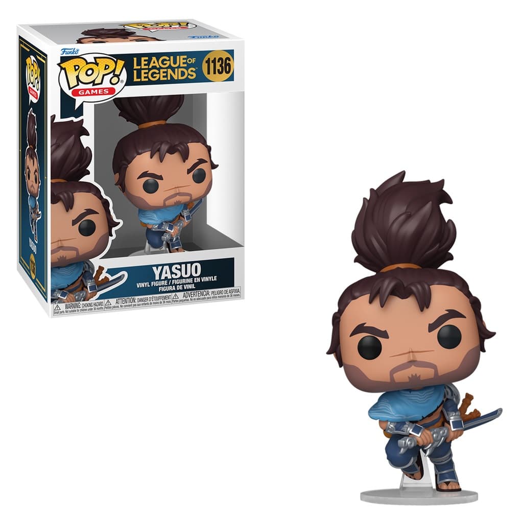 FUNKO POP LEAGUE OF LEGENDS YASUO 1136 NOVO ORIGINAL