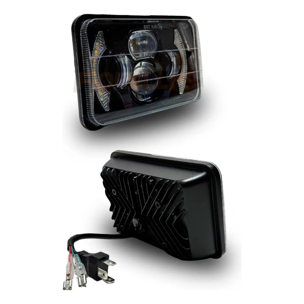 1 unidade Farol Led Mb 1113 Cara Preta Drl Seta Adaptação