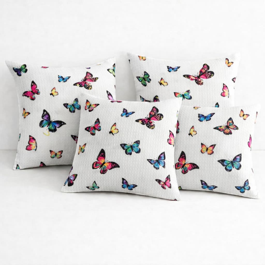 4 Capas De Almofada Piquet Favo  45x45 Com Ziper