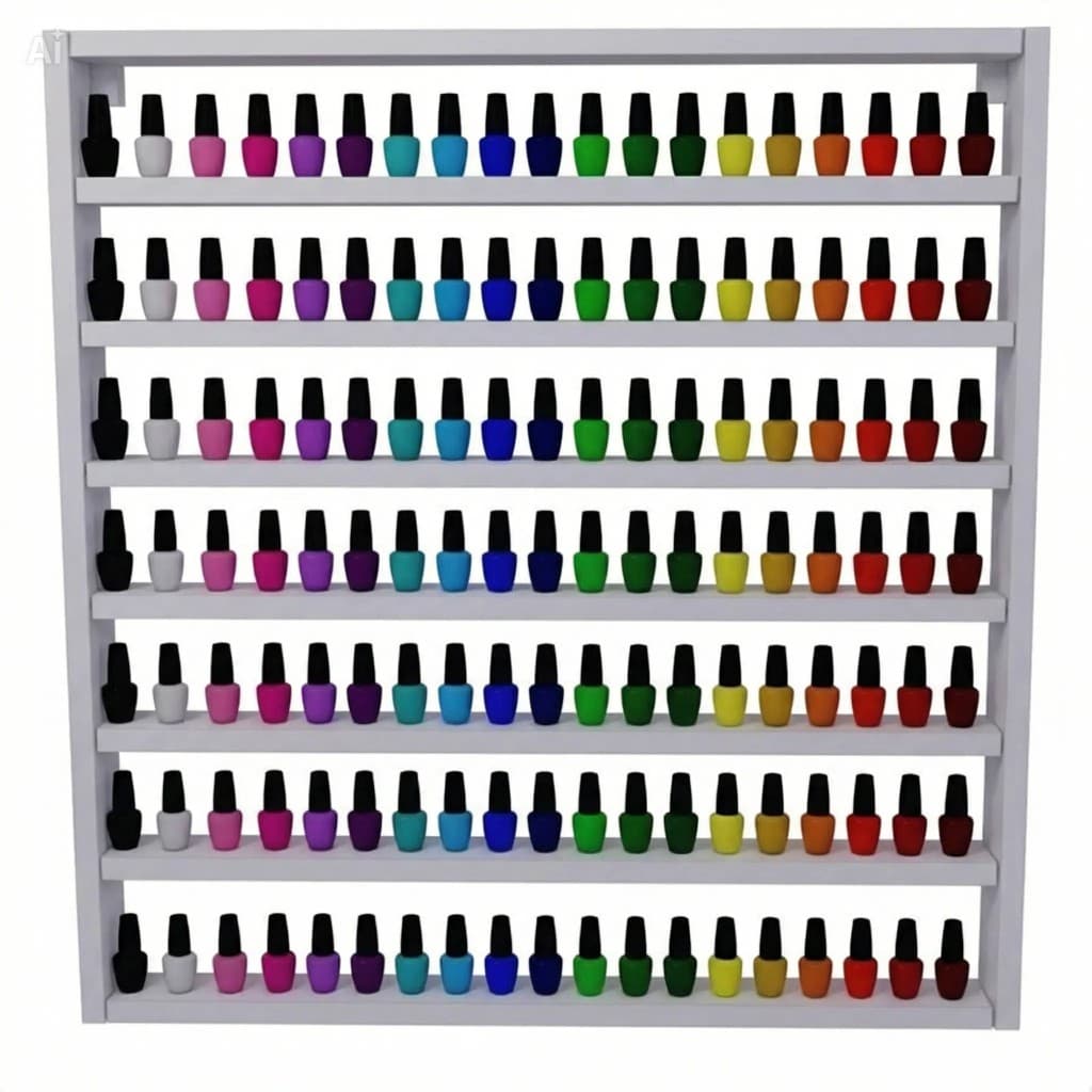 Expositor de esmaltes para 200 unidades em MDF Alta Qualidade