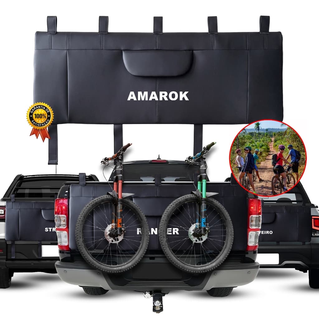 Transbike Truckpad Premium para Caminhonete Suporte Bike Pickup Transporte Seguro