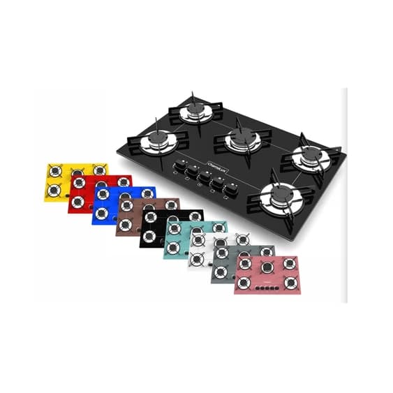 Cooktop 5 Bocas Chamalux Automático Ultra Chama 521 Bivolt