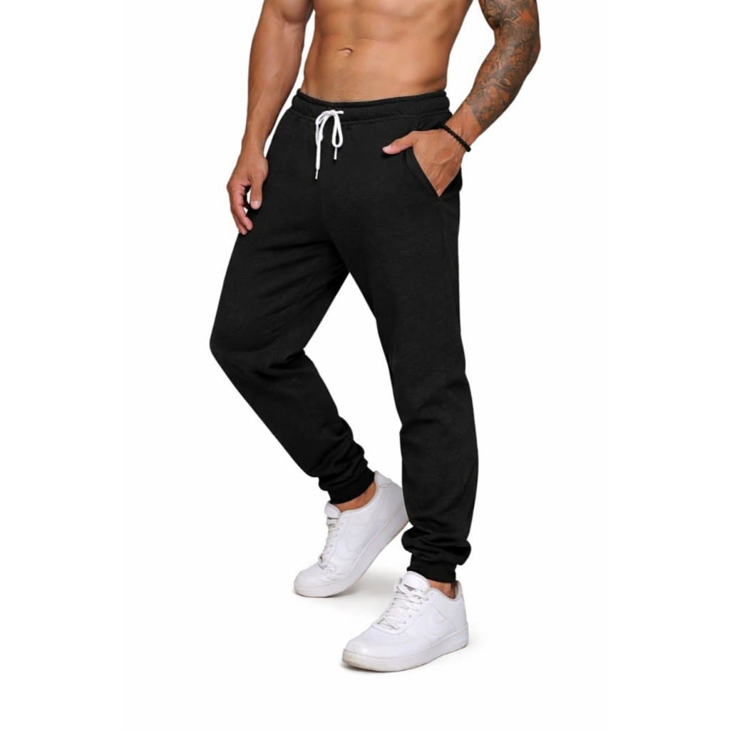 Calça Moletom Masculina Ribana Premium  Com Elástico e Cordão Ajustável