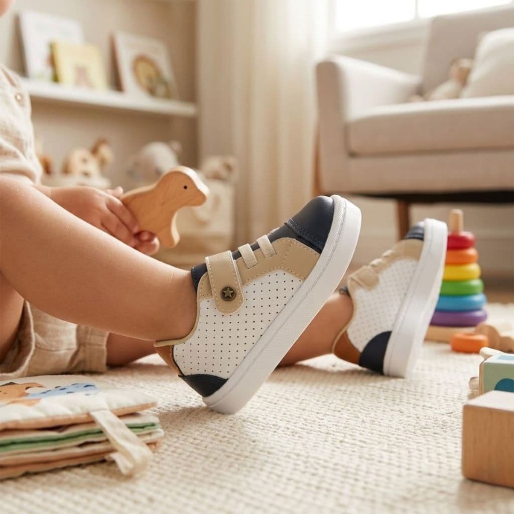 Tênis Infantil Menino Bebe Com Estrela Laço Kids Linda Jú Original Promoção
