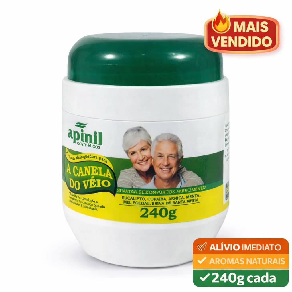 Pomada Massageadora Canela de Velho 240g
