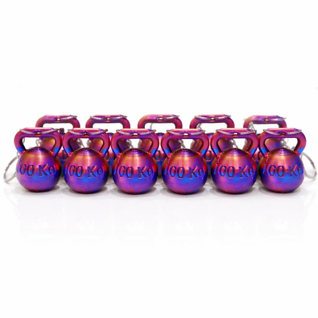 Kit 10 Chaveiros Pesinho Kettlebell Academia 100kg Fitness