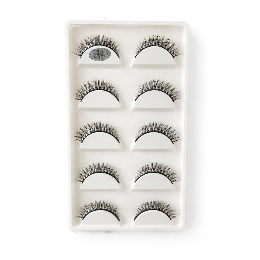 Cilios postiços 3D HD02 - CARTELA COM 05 PARES