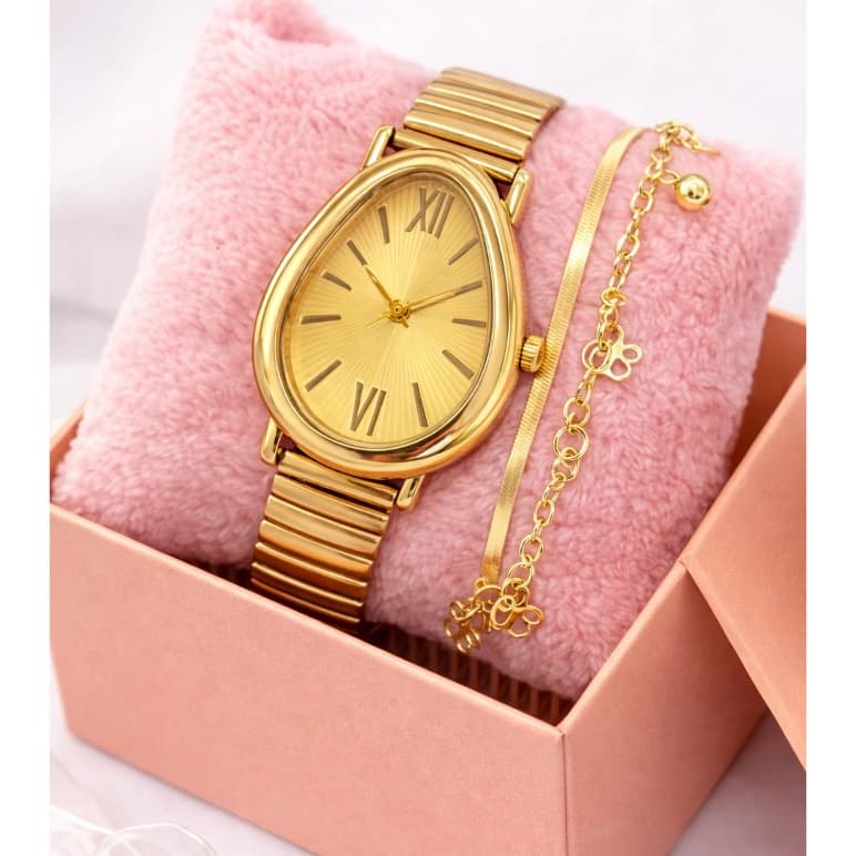 Relógio Feminino Cobra + Caixa + Pulseira