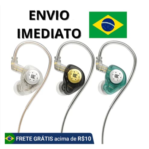 Fone KZ EDX PRO Sem Microfone -ORIGINAL Lacrado - Envio imediato