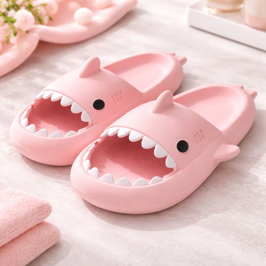 Chinelo Tubarão Adulto Rosa – Leve e Confortável - TB1