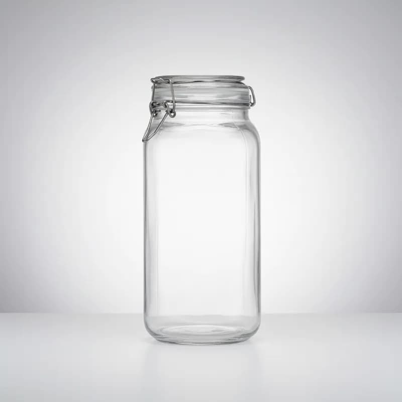 POTE VIDRO HERMÉTICO 1500ML COM TRAVA DE AÇO VEDADA ORGANIZADORDE ALIMENTOS COZINHA MANTIMENTOS
