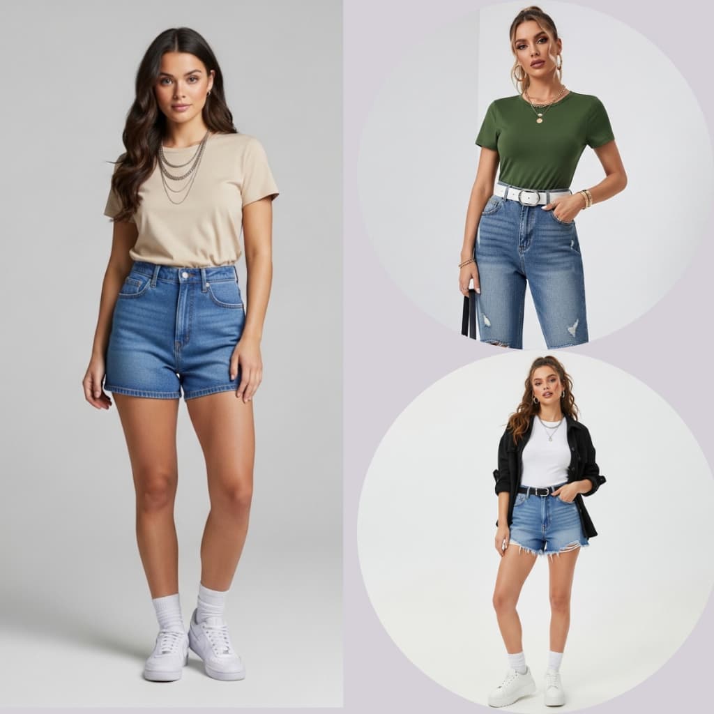 Kit 3 Baby Look Feminina 100% Algodão – Básica Confortável para Uso Diário