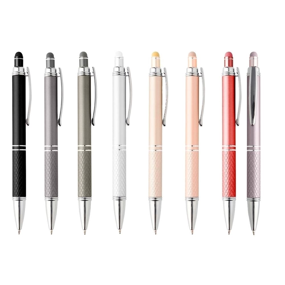Kit 10 Canetas Metal com Ponta Touch e Acionamento por Clique