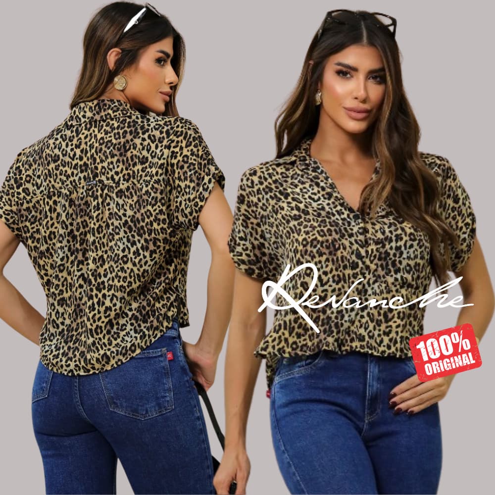 Camisa Manga Barra Italiana Com Abertura Lateral Feminina Revanche Egitânia