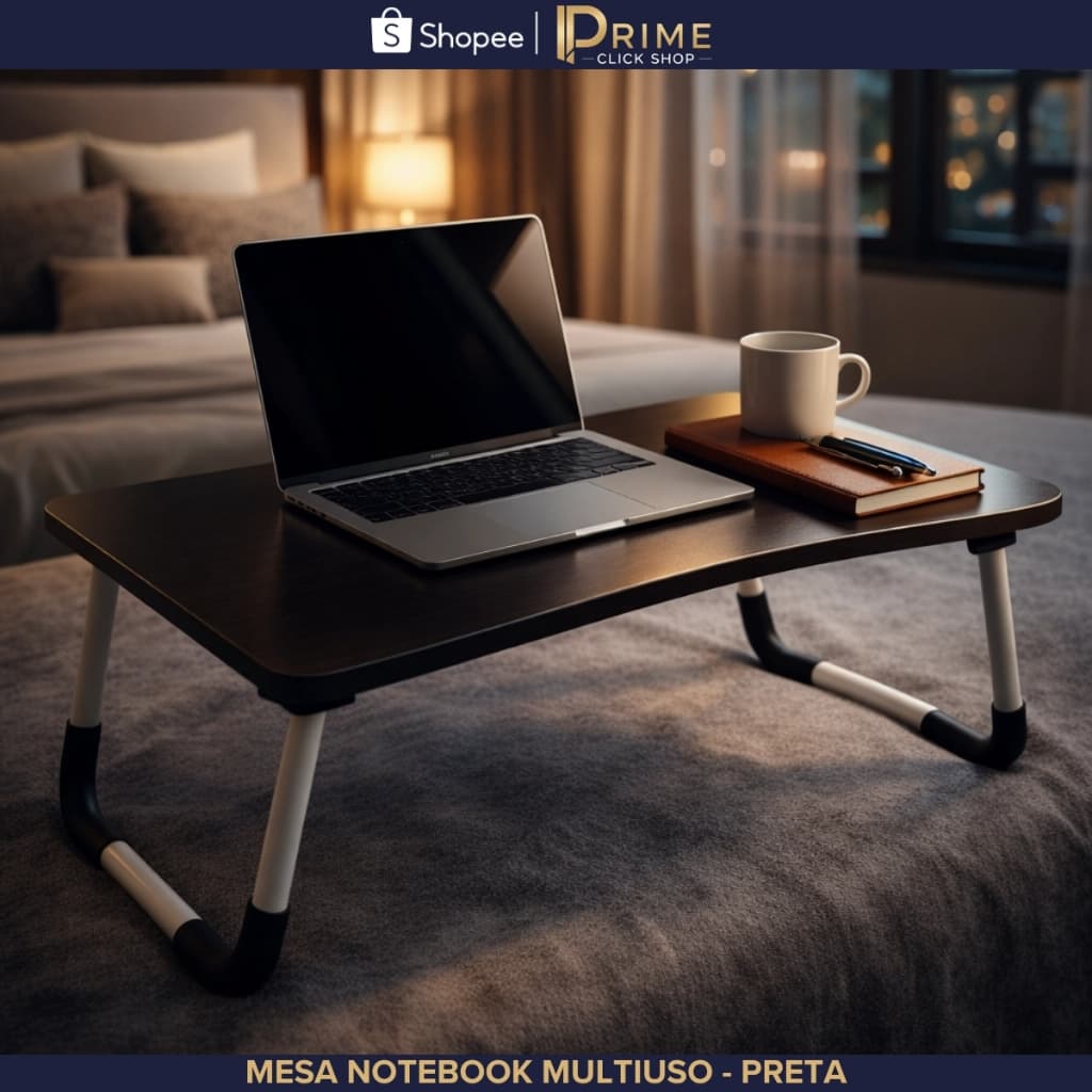 Mesa Para Notebook Multiuso Suporte Cama Sofá Dobrável Portátil Home Office Estudo Escritório